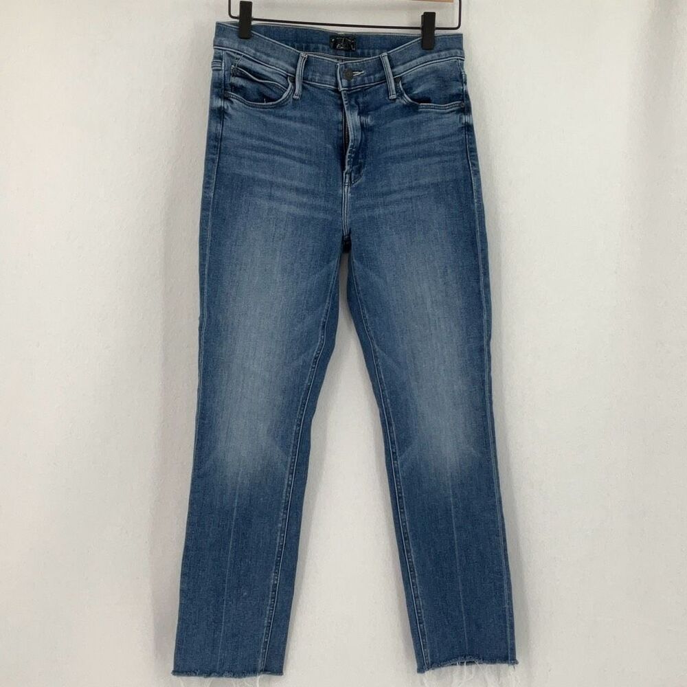 Mother Jeans We The Animals The Mid Rise Dazzler Ankle Fray Jeans Size 28